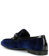 Section X Men's Saint Braid Bit Buckle Venetian Velvet Dress Shoes