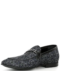 Section X Men's Saint Chain Hardware Venetian Dress Loafers