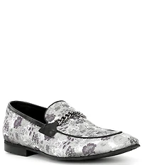 Section X Men's Saint Chain Hardware Venetian Dress Loafers
