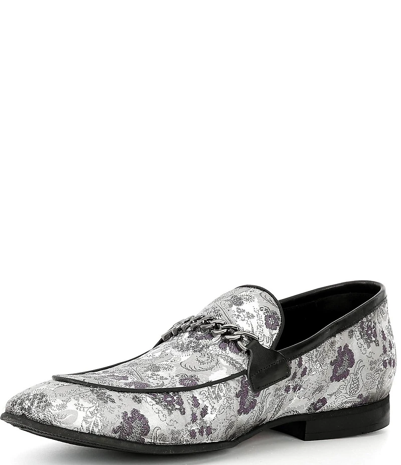Section X Men's Saint Chain Hardware Venetian Dress Loafers