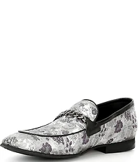 Section X Men's Saint Chain Hardware Venetian Dress Loafers