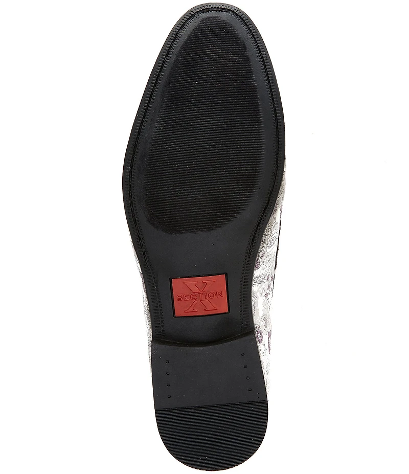 Section X Men's Saint Chain Hardware Venetian Dress Loafers