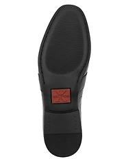Section X Men's Saint Crocodile Embossed Leather Penny Loafers