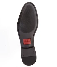 Section X Men's Saint Leather Braid Bit Buckle Dress Venetian Loafers