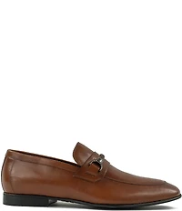 Section X Men's Saint Leather Braid Bit Buckle Dress Venetian Loafers