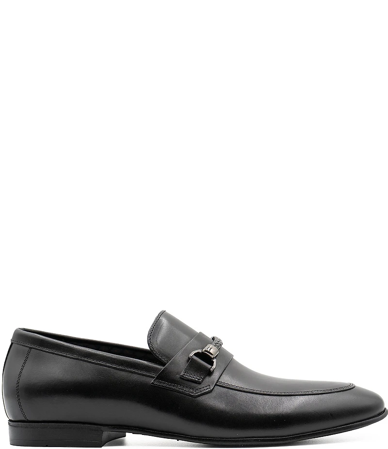 Section X Men's Saint Leather Braided Bit Venetian Dress Loafers