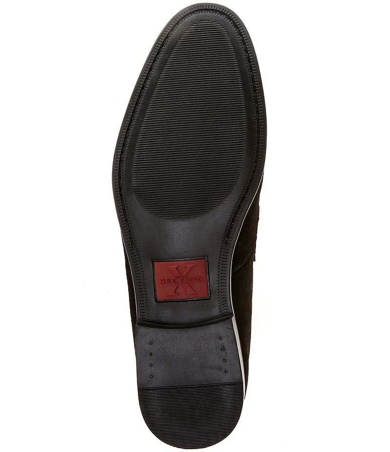 Section X Men's Saint Strap Venetian Suede Dress Shoes