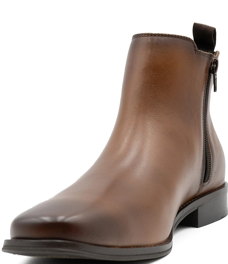 Section X Men's Steven Leather Zip Chelsea Boots