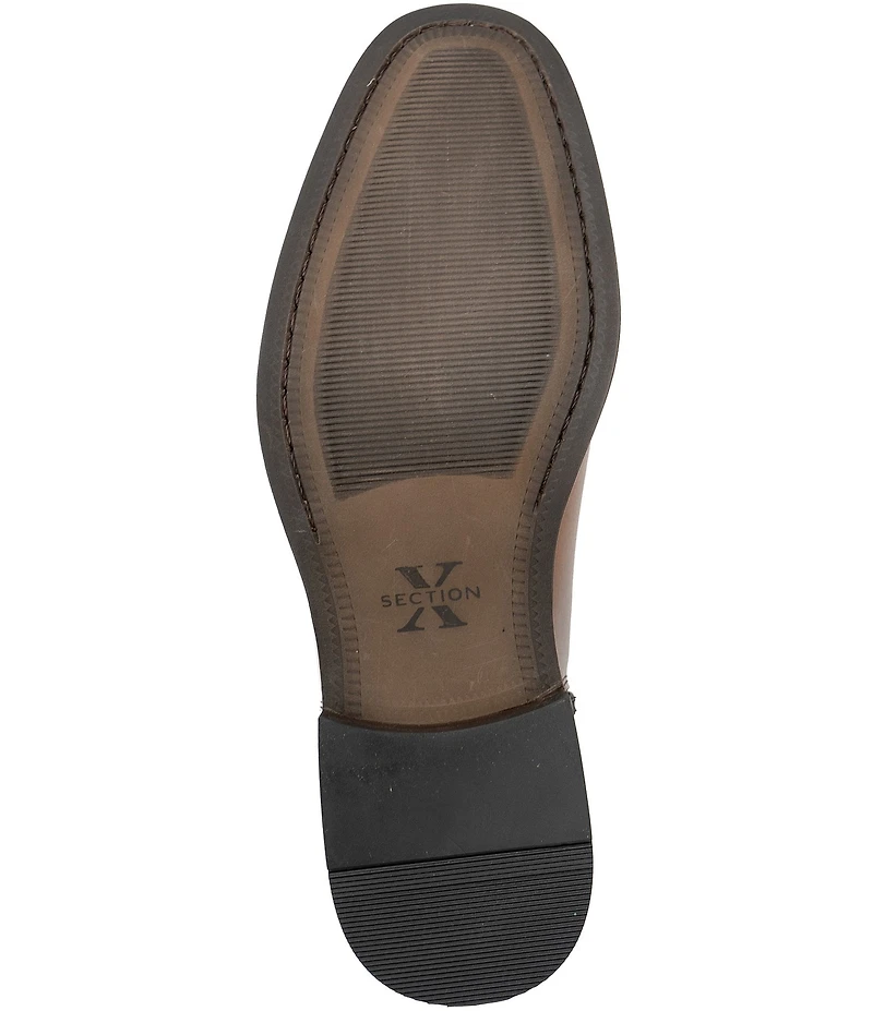 Section X Men's Steven Leather Zip Chelsea Boots