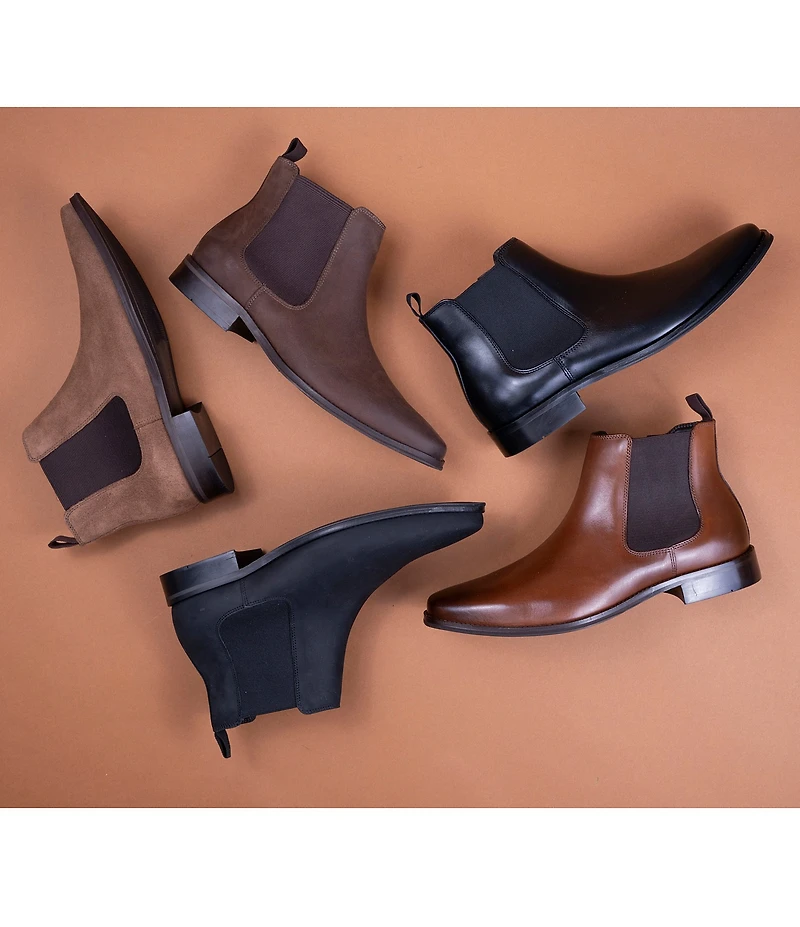 Section X Men's Steven Leather Zip Chelsea Boots