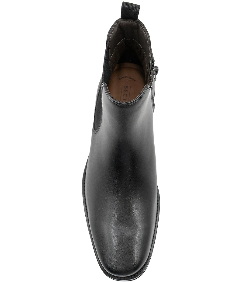 Section X Men's Steven Leather Zip Chelsea Boots