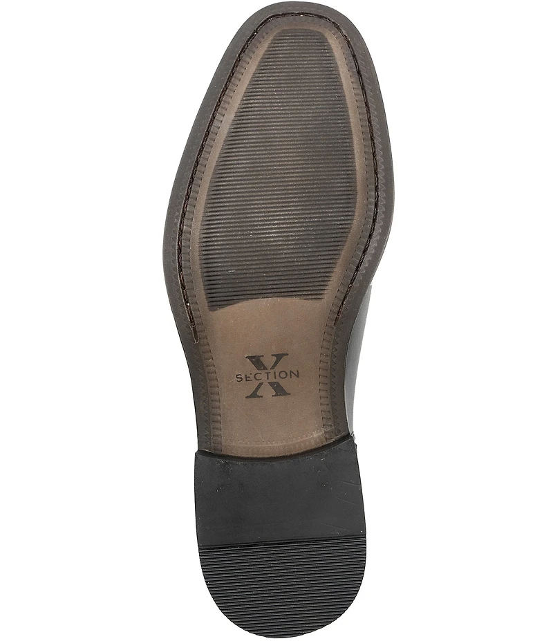 Section X Men's Steven Leather Zip Chelsea Boots