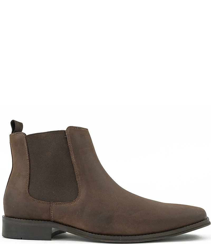 Section X Men's Steven Zip Oiled Leather Chelsea Boots