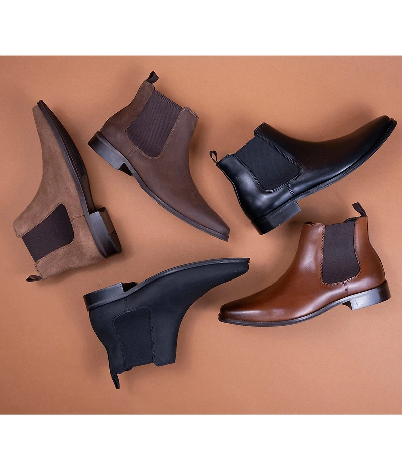 Section X Men's Steven Zip Oiled Leather Chelsea Boots