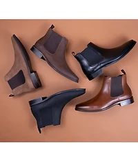 Section X Men's Steven Zip Oiled Leather Chelsea Boots