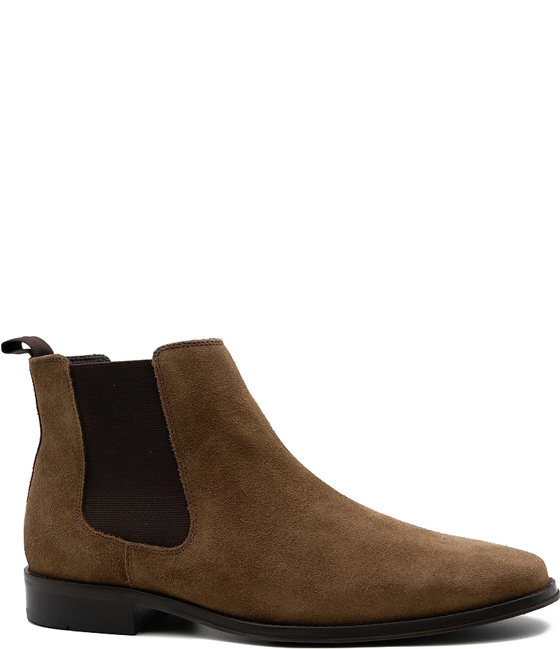 Section X Men's Steven Zip Suede Chelsea Boots
