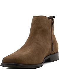 Section X Men's Steven Zip Suede Chelsea Boots