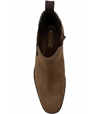 Section X Men's Steven Zip Suede Chelsea Boots