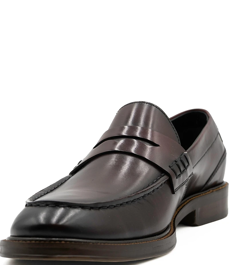 Section X Men's Travis Dress Penny Leather Loafers