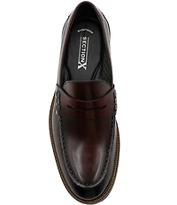 Section X Men's Travis Dress Penny Leather Loafers