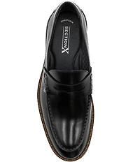 Section X Men's Travis Dress Penny Leather Loafers