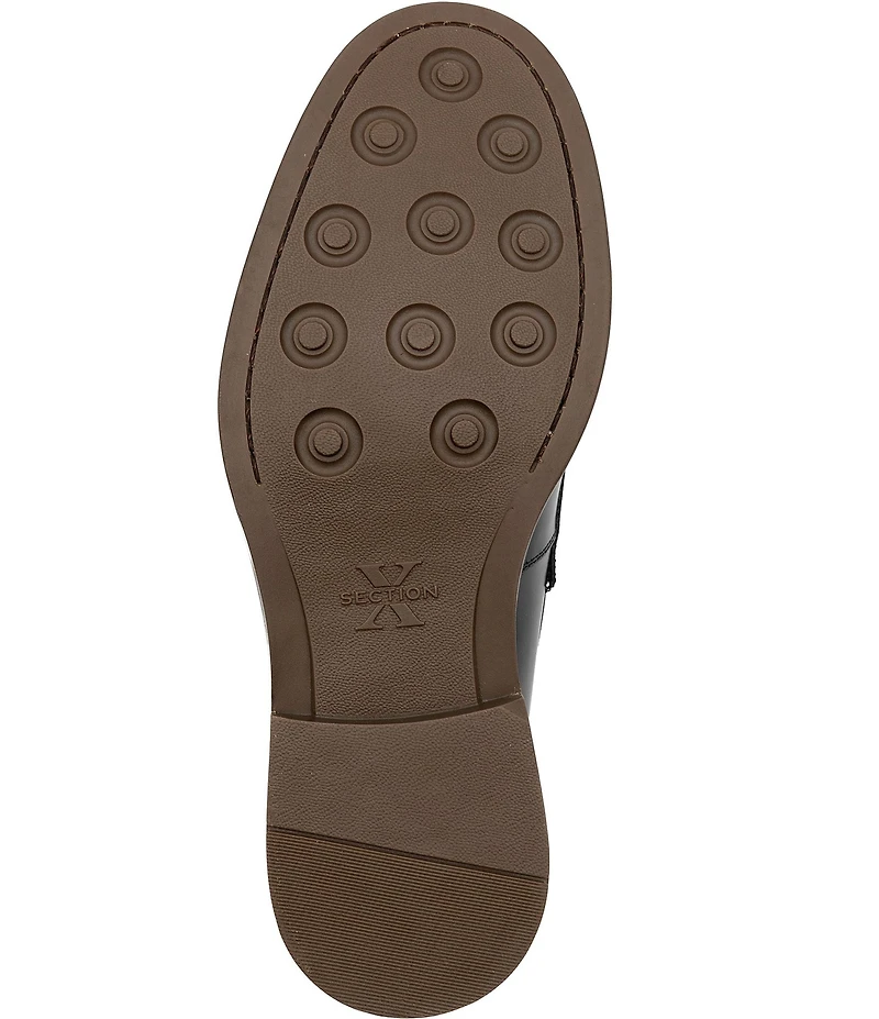Section X Men's Travis Dress Penny Leather Loafers