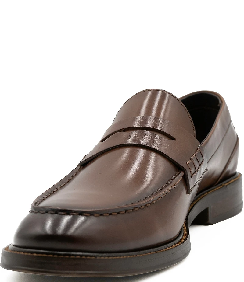 Section X Men's Travis Dress Penny Leather Loafers