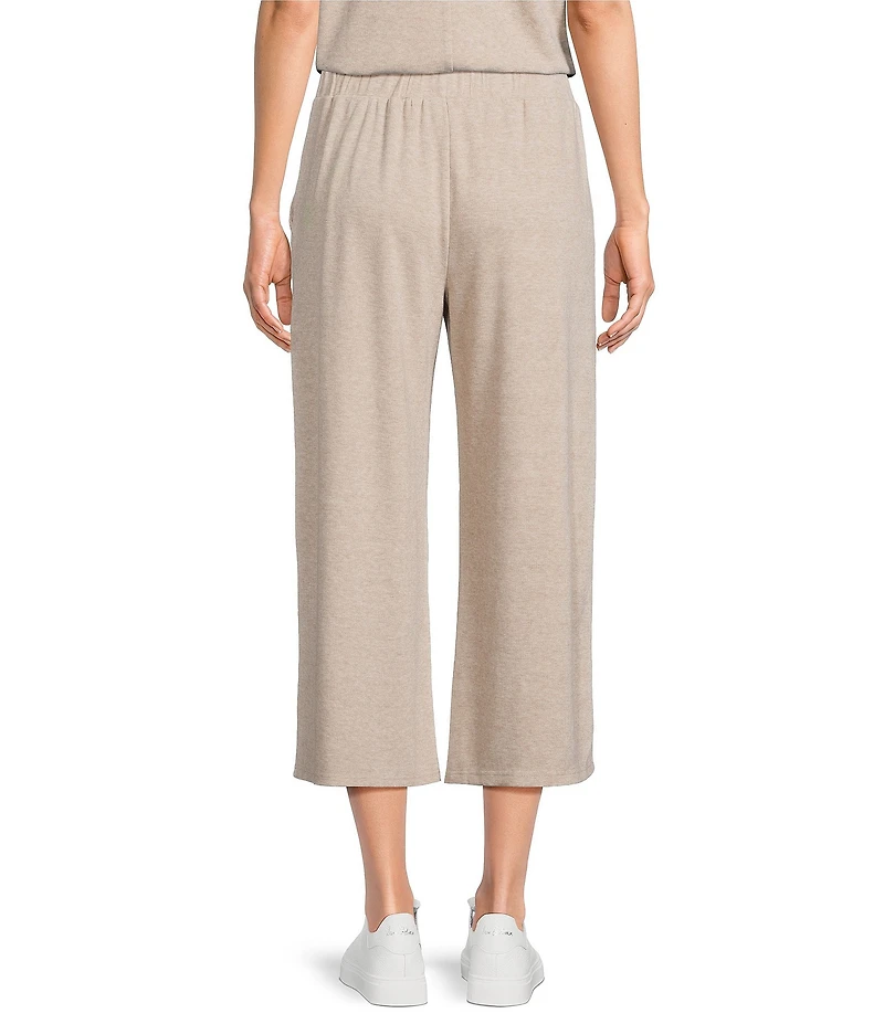 See and Be Seen Coordinating Knit Gold Button Wide Leg Pants