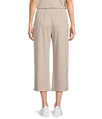 See and Be Seen Coordinating Knit Gold Button Wide Leg Pants