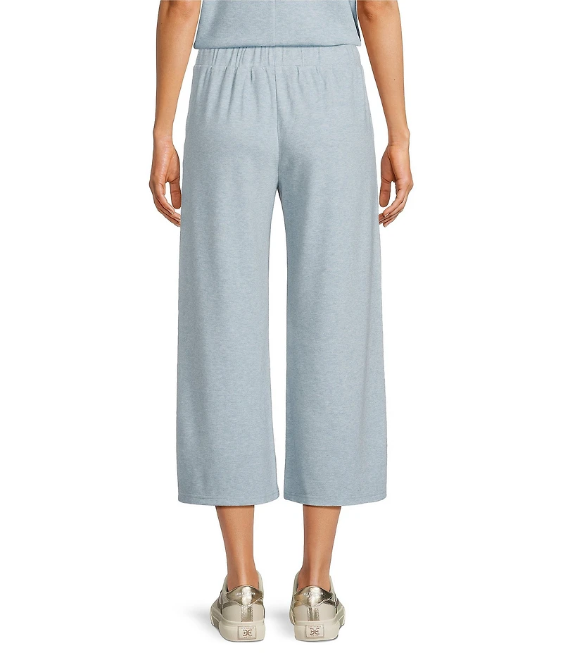 See and Be Seen Coordinating Knit Gold Button Wide Leg Pants