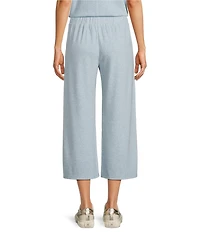 See and Be Seen Coordinating Knit Gold Button Wide Leg Pants