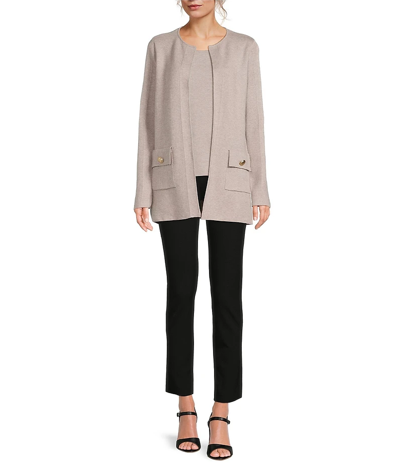 See and Be Seen Coordinating Knit Open Front Cardigan