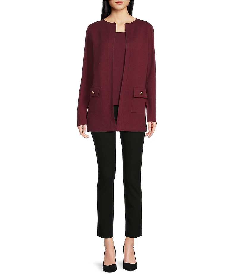 See and Be Seen Coordinating Knit Open Front Cardigan