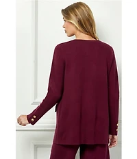 See and Be Seen Coordinating Knit Open Front Cardigan