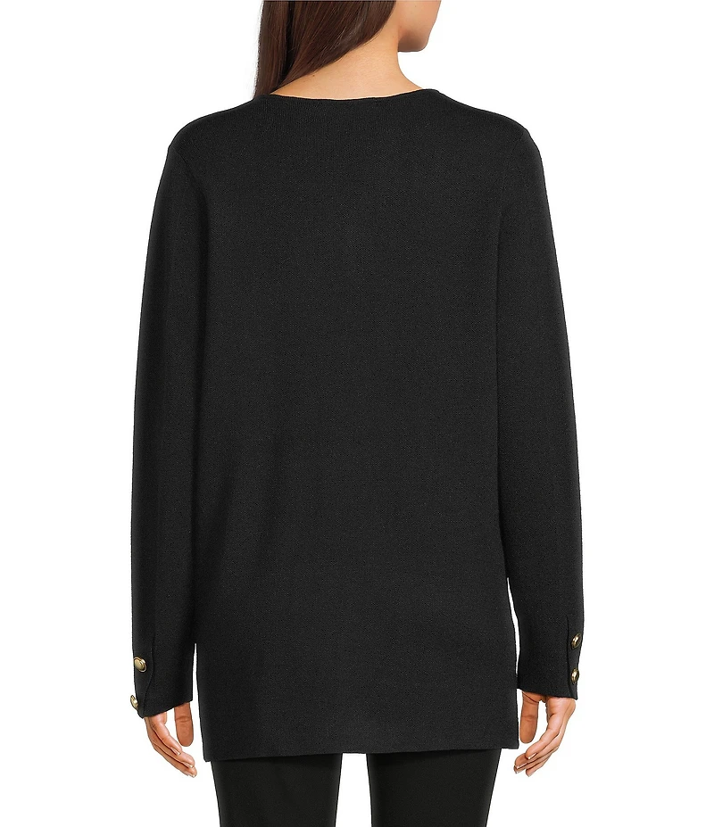 See and Be Seen Coordinating Knit Open Front Cardigan