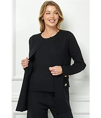 See and Be Seen Coordinating Knit Open Front Cardigan