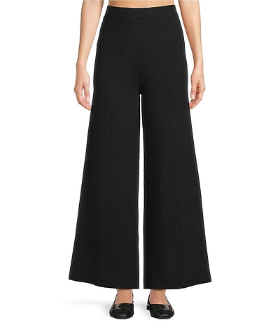 See And Be Seen Coordinating Knit Pull On Wide Leg Pants