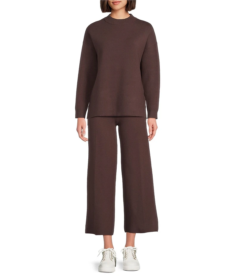 See And Be Seen Coordinating Knit Pull On Wide Leg Pants