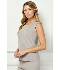 See And Be Seen Coordinating Knit Round Neck Tank