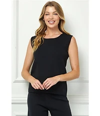 See And Be Seen Coordinating Knit Round Neck Tank