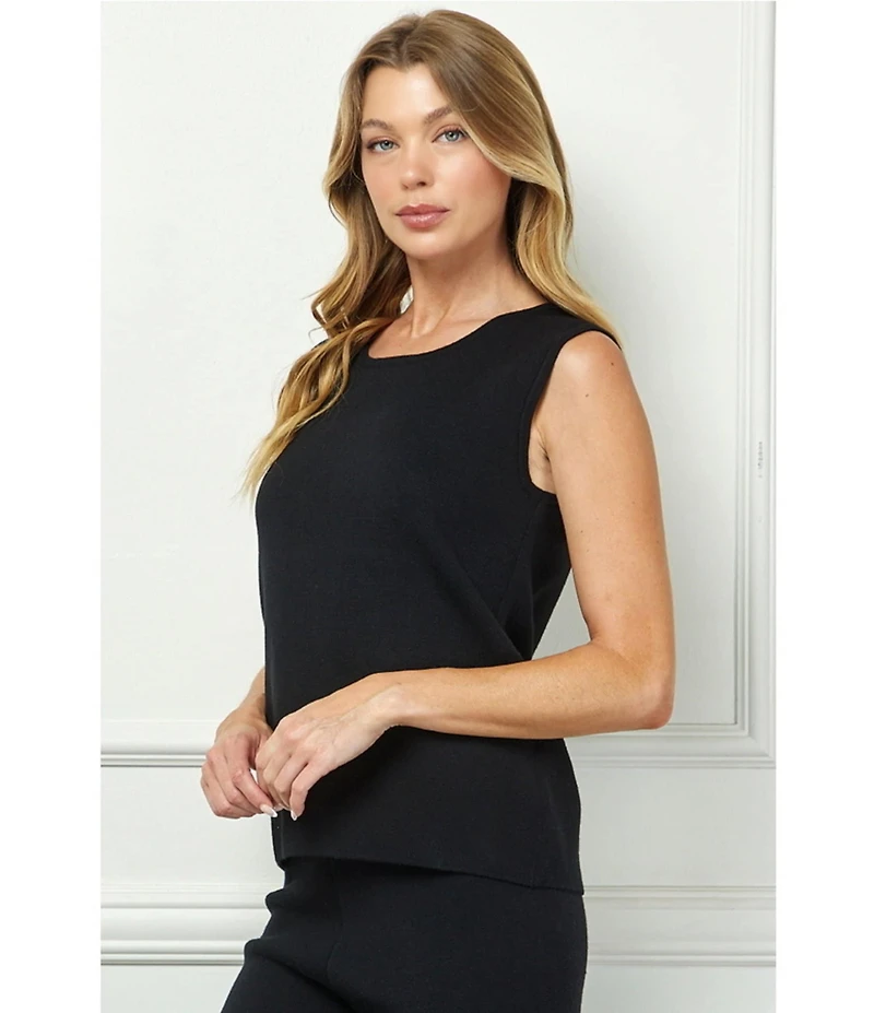 See And Be Seen Coordinating Knit Round Neck Tank