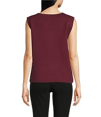 See And Be Seen Coordinating Knit Round Neck Tank
