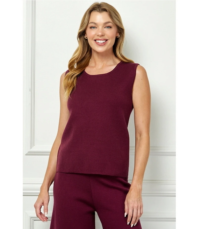 See And Be Seen Coordinating Knit Round Neck Tank