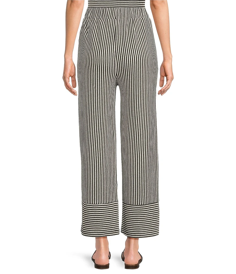 See and Be Seen Coordinating Knit Stripe Pull-On Wide Leg Pants