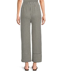 See and Be Seen Coordinating Knit Stripe Pull-On Wide Leg Pants