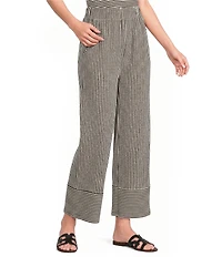 See and Be Seen Coordinating Knit Stripe Pull-On Wide Leg Pants