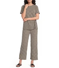 See and Be Seen Coordinating Knit Stripe Pull-On Wide Leg Pants