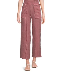 See And Be Seen Coordinating Mixed Stripe Straight Leg Pants