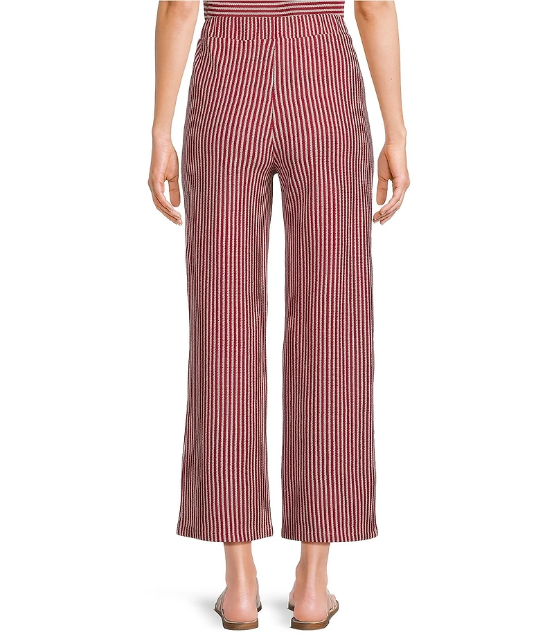 See And Be Seen Coordinating Mixed Stripe Straight Leg Pants