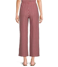 See And Be Seen Coordinating Mixed Stripe Straight Leg Pants